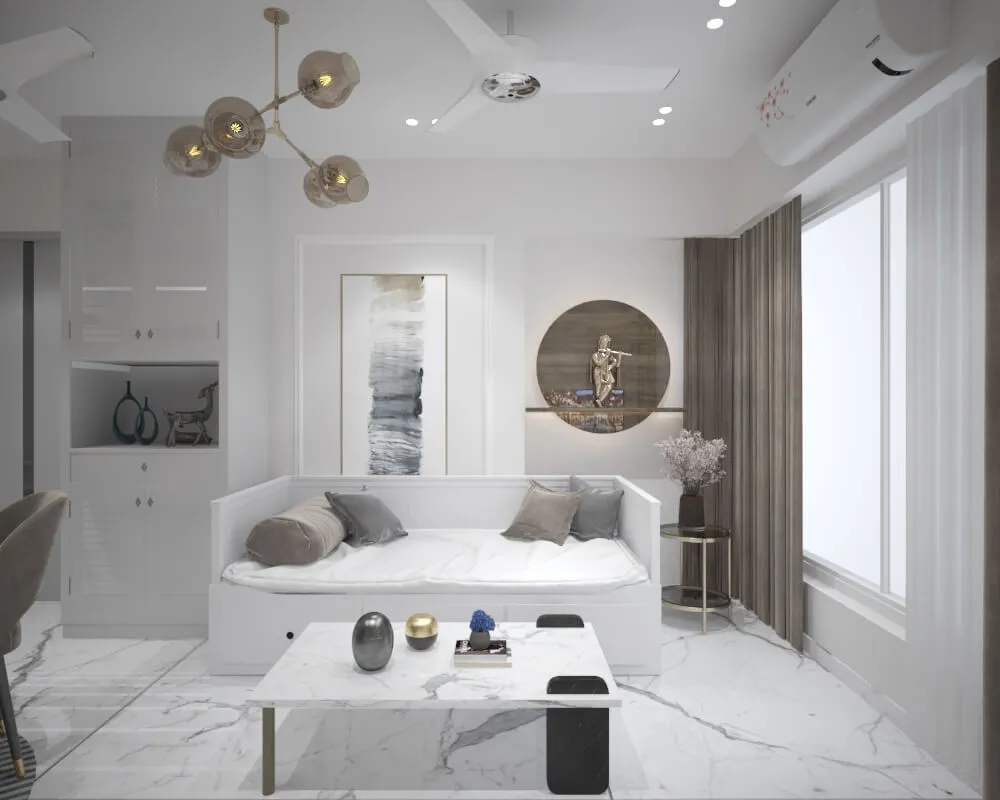 All-White Urban Home gallery 1