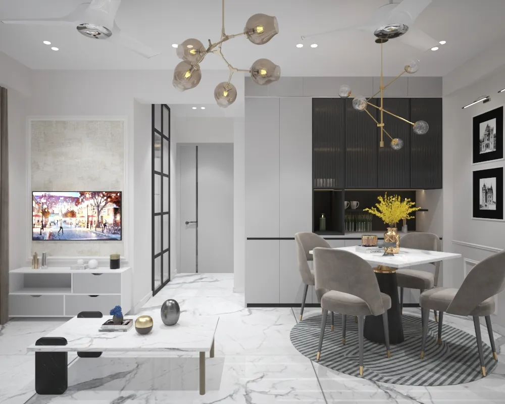 All-White Urban Home